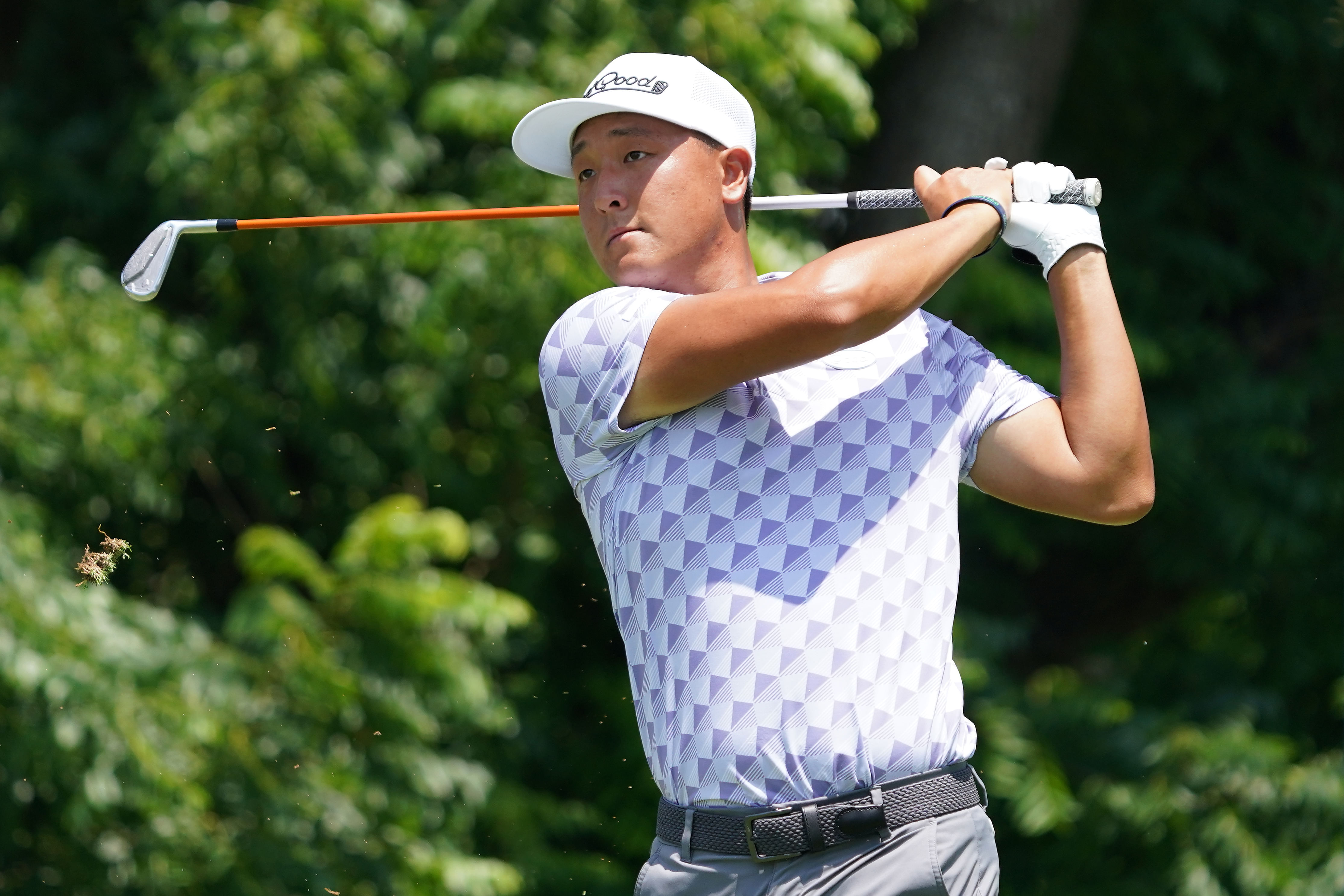John Pak is leading the Charles Schwab Challenge (Image via Imagn)